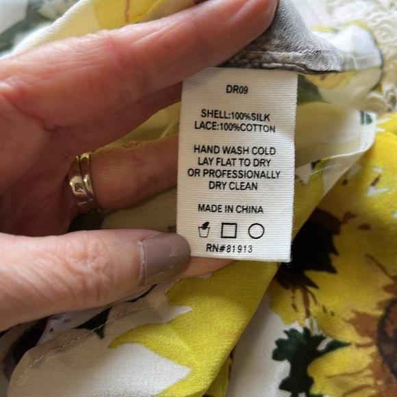 HOPE FOR FLOWERS BY TRACY REESE Silk Francoise Sleeveless Midi Dress Sz 6P - Picture 12 of 16